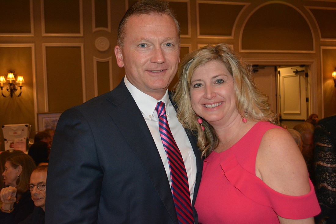 Clint and Heather Kasten at a Lakewood Ranch Business Alliance event.