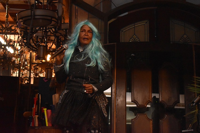 Brenda Watty provides live entertainment.