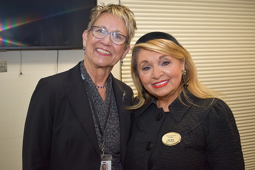 Speaker Dr. Cheryl Brandi and President Ida Zito