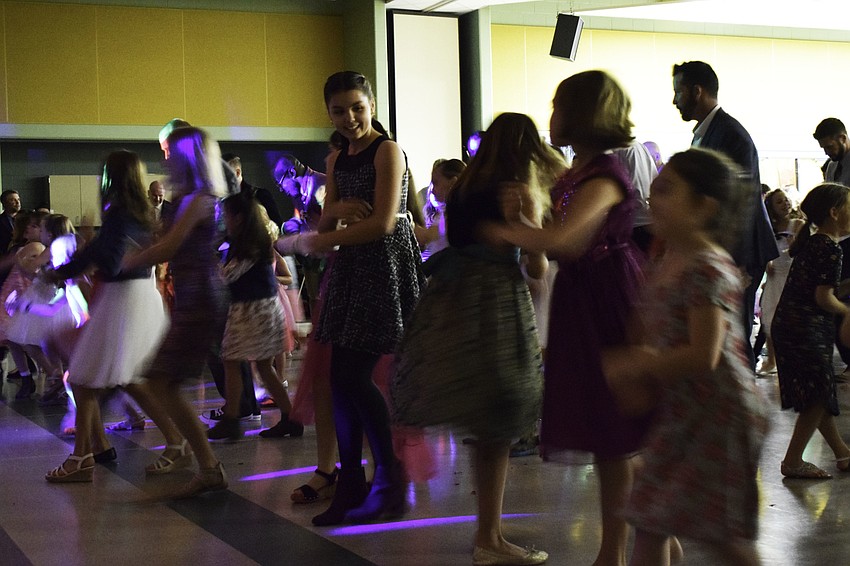 Students were eager to show the older guys in the crowd that they knew how to dance, too, when the 