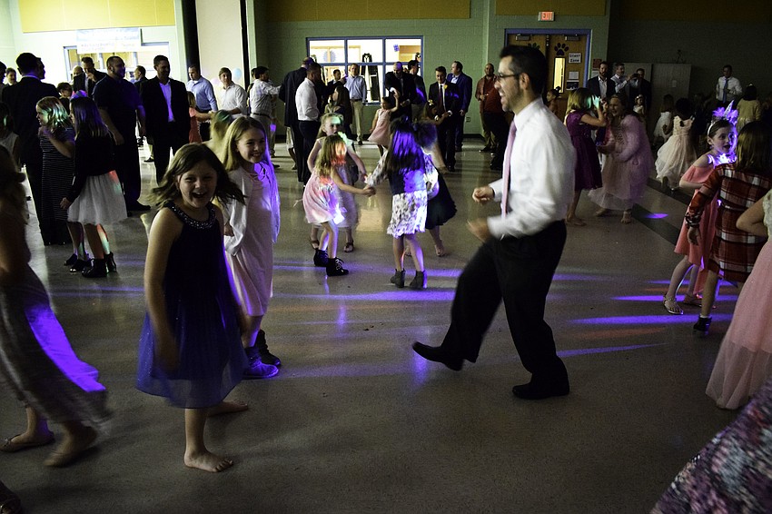 Some guys in the audience weren't afraid to show their dance moves — much to the amusement of some of the girls.