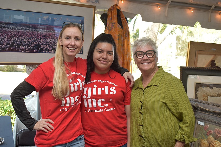 Girls Inc.'s Amanda Poynter, Jennifer Arreaga and Pat Armstrong