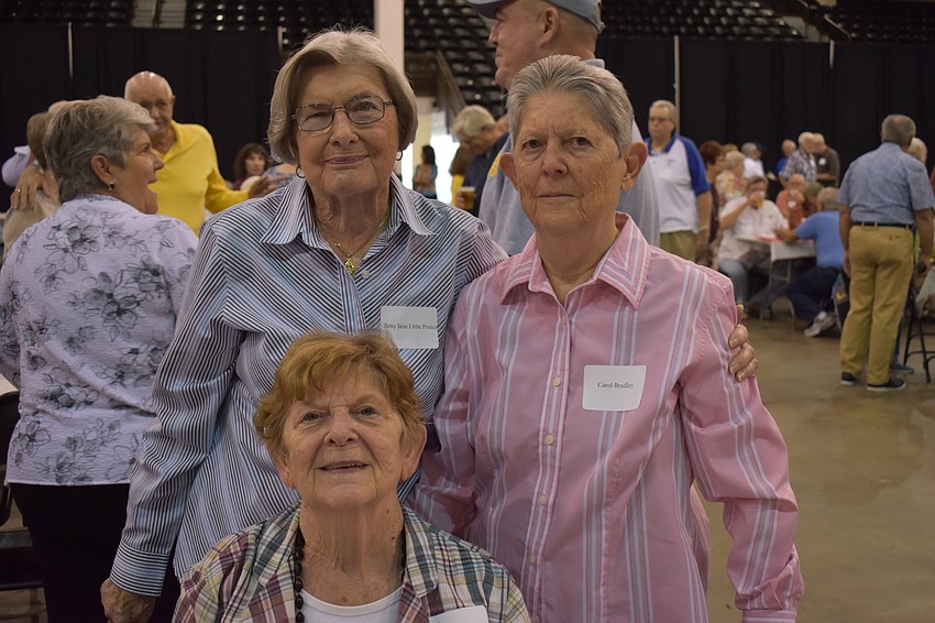 Betty Jane Prince, Shirley Blanton (front) and Carol Bradley