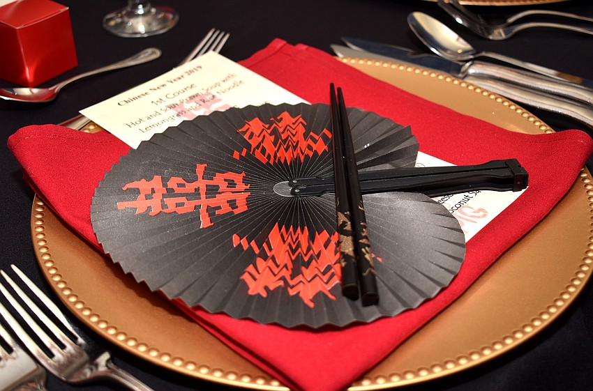 Themed decor adorned each table setting.