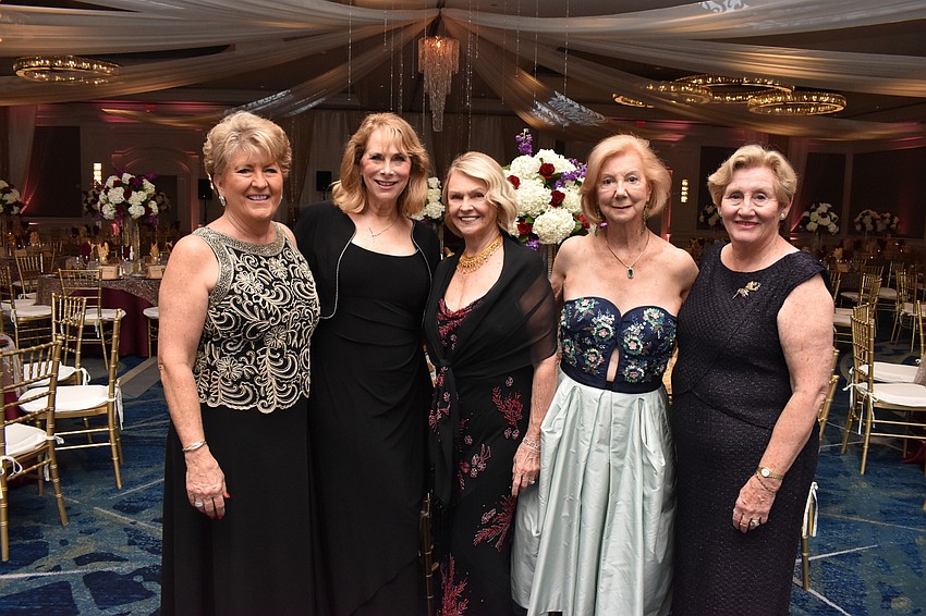 Opera Gala committee members Chris Shivery, Lydia McKenzie, Chairwoman Carol English, Pat Jones and Irene Bagby