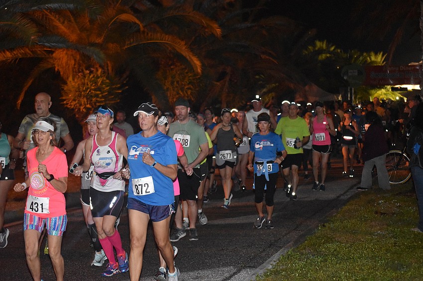 The racers got started at 6:30 a.m.