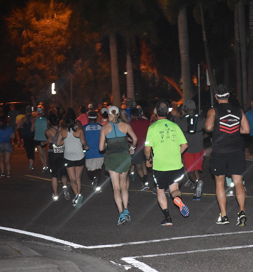 There are over 3,000 people running in the 10K and half marathon.