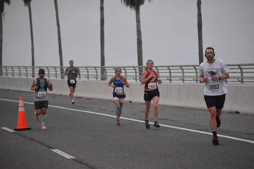 Even after the sun came up, the fog remained.