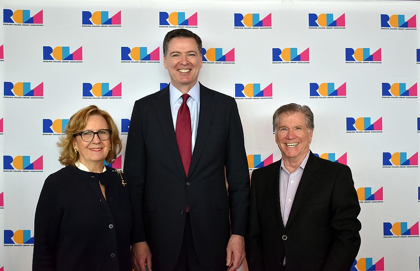 Rosemary Oberndorf, James Comey and Lou Oberndorf.
