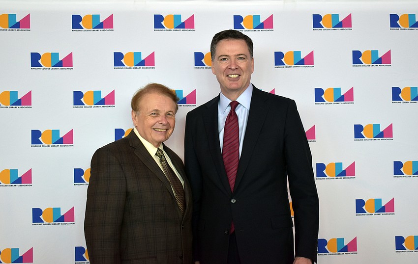 Ringling College of Art and Design President Larry Thompson and James Comey.