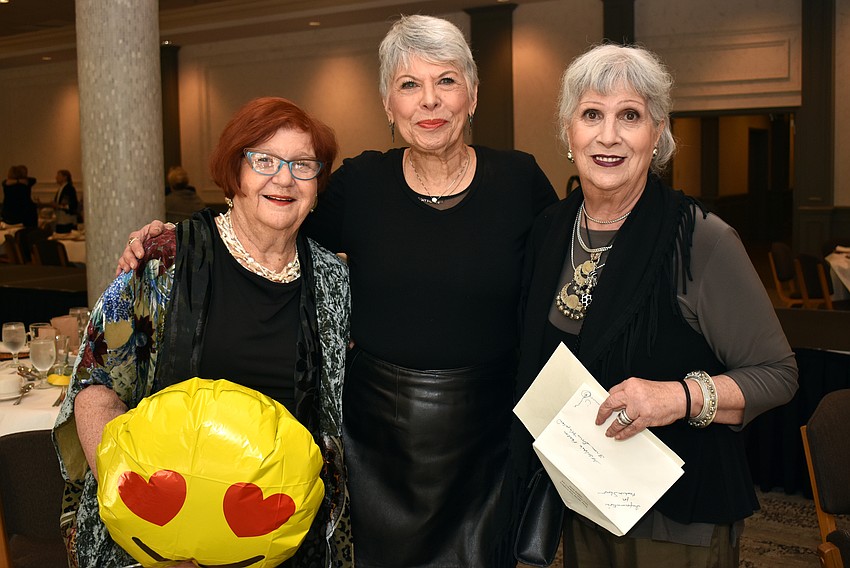 Event organizers Lynn Burton and Nancy Cohen with event chairwoman Sylvia Pastor