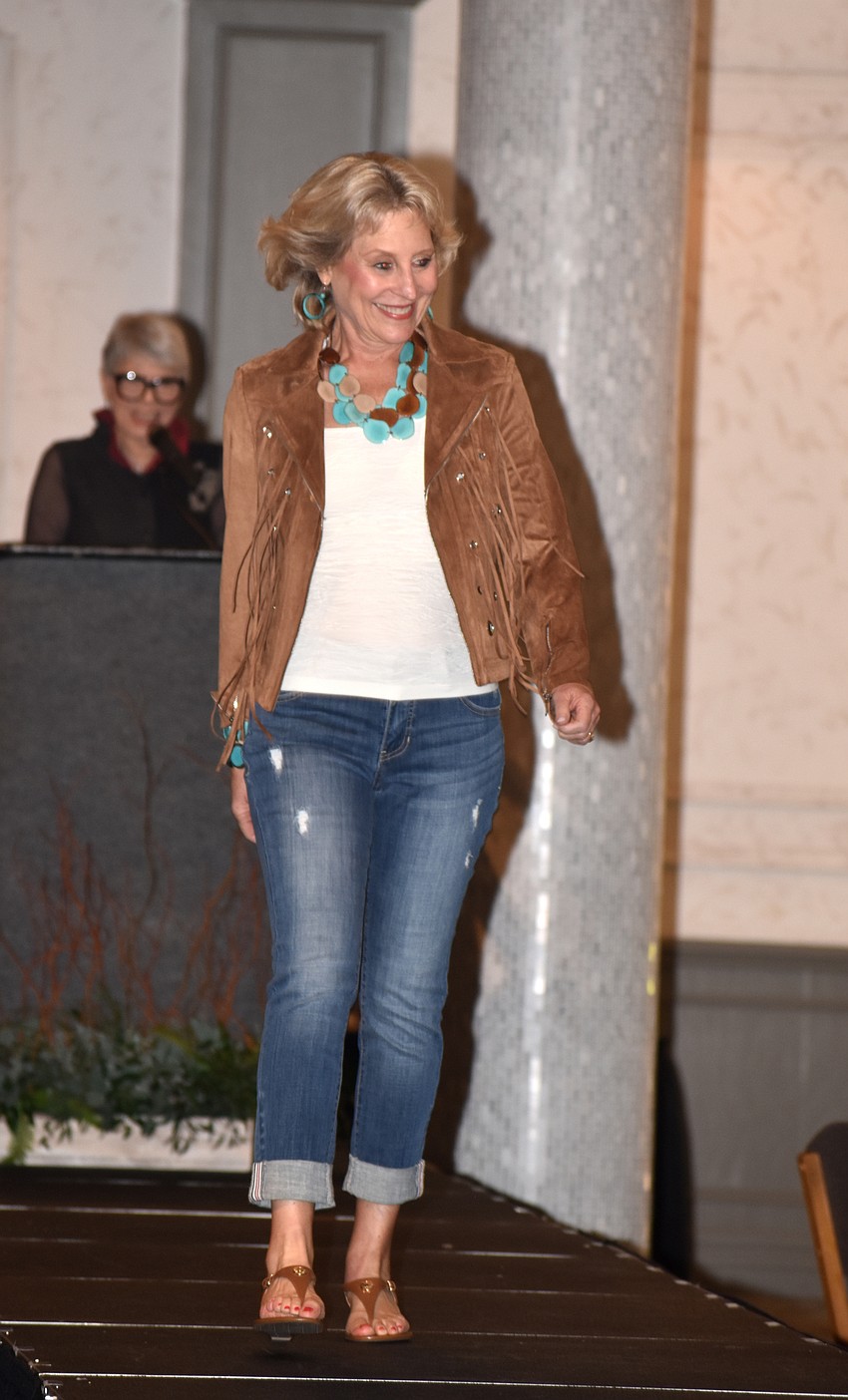 Susan Goren takes her walk down the runway.