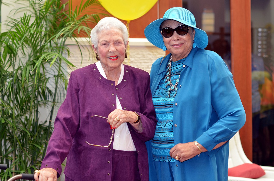 Nathalie McCulloch and Dr. Lou Bertha McKenzie-Wharton at a Lilly Pulitzer Fashion Show in 2014.