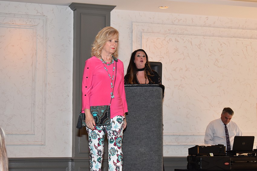 Marlene Philips takes her turn as a runway model.