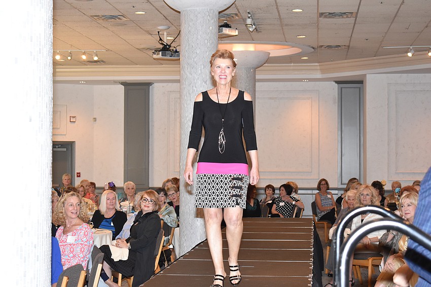 Susan Payne commands all the attention as she walks the runway.