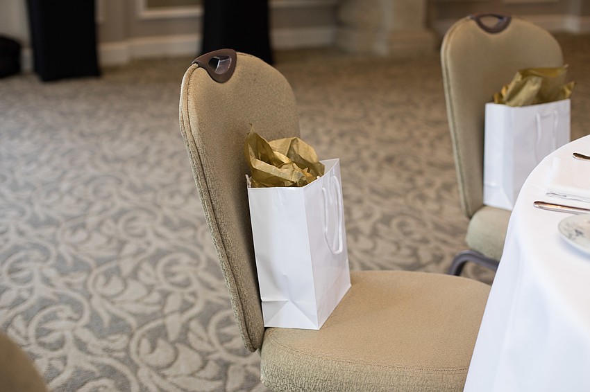 Each guest received a gift bag on their chair.
