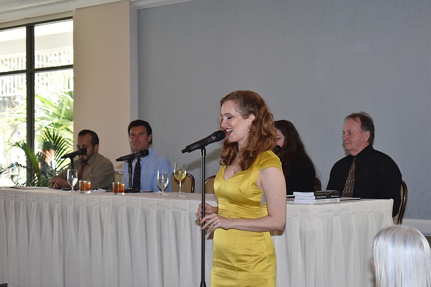 Kathryn Parks sang a song from the score for 