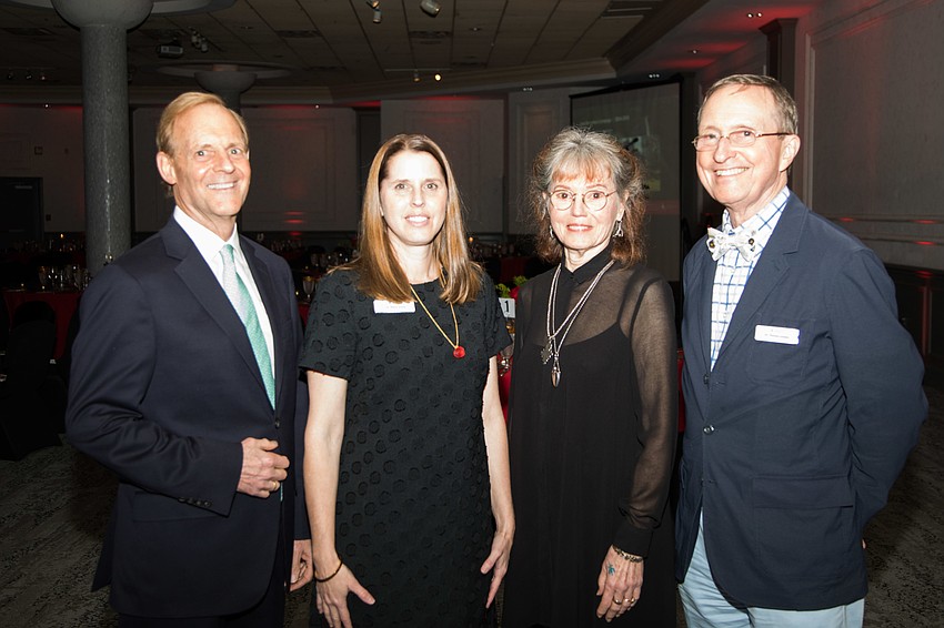 Co-Chairman Scott Riviere, Executive Director Alison Grand, Co-Chairwoman Penelope Bodry-Sanders and Speaker Thomas Lovejoy