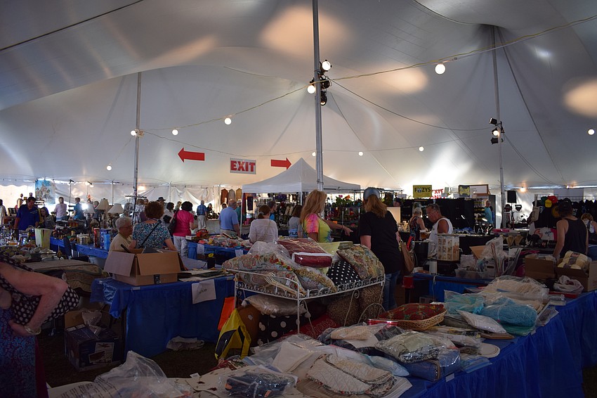 In the marketplace section, a variety of merchandise abounded.