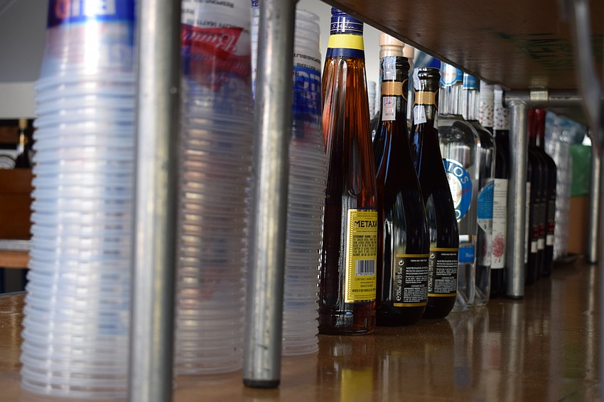 Festival attendees had their choice of food and spirits.