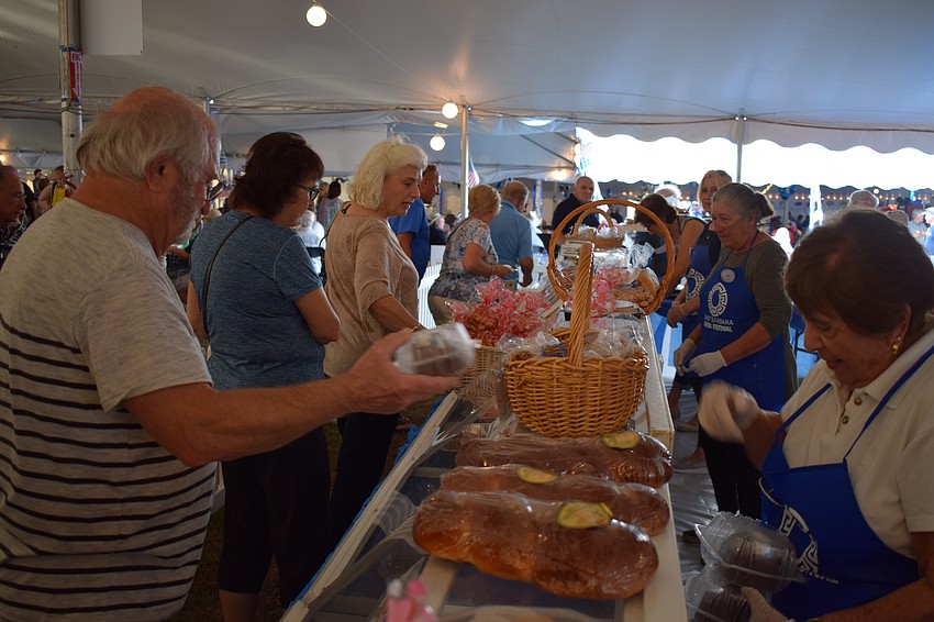 Festival attendees had a variety of baked treats to choose from.