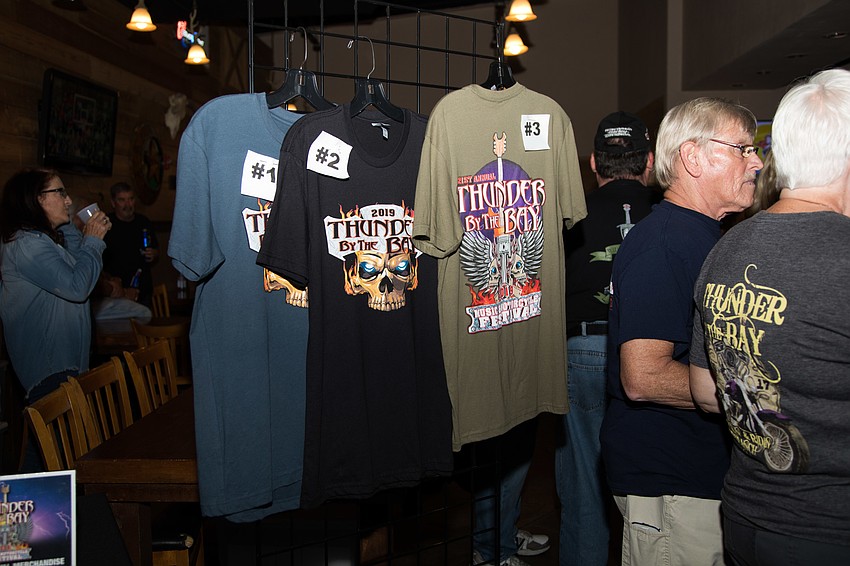 Guests could purchase Thunder by the Bay memorabilia.