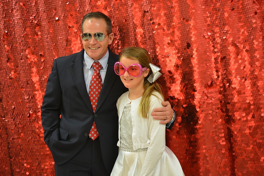 David and Ingrid Pope made sure to get their photo taken.