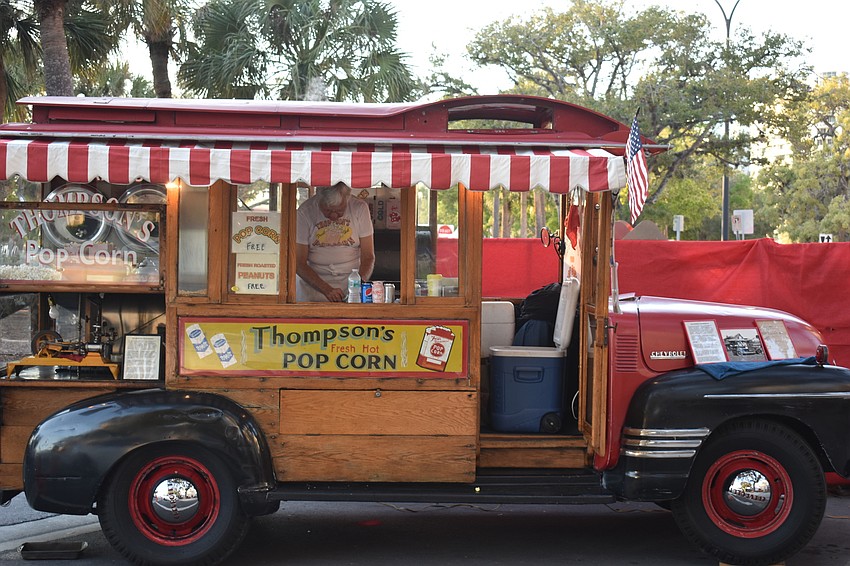 Thompson's popcorn was served at the movie night.