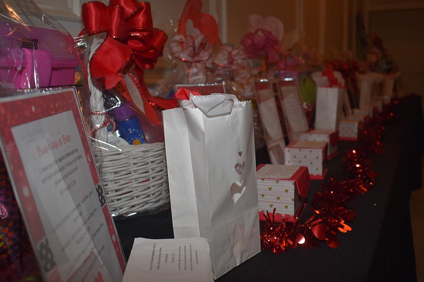 Raffle items were available for fathers and daughters to bet on.