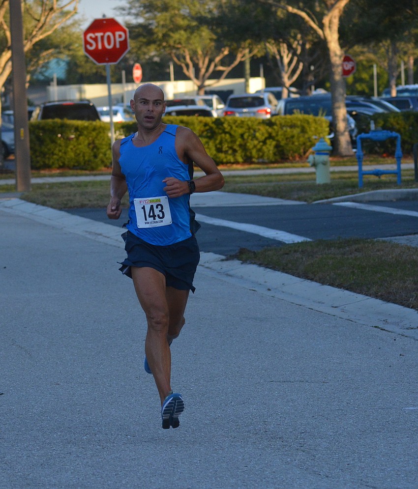 Sarasota's Matt Russell couldn't be stopped in winning the 5K in 16:30.