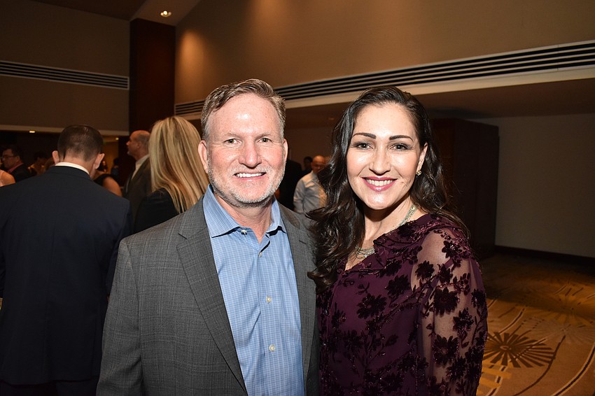 Chief Executive Officer of Florida Cancer Specialists Brad Prechtl with Terri Prechtl