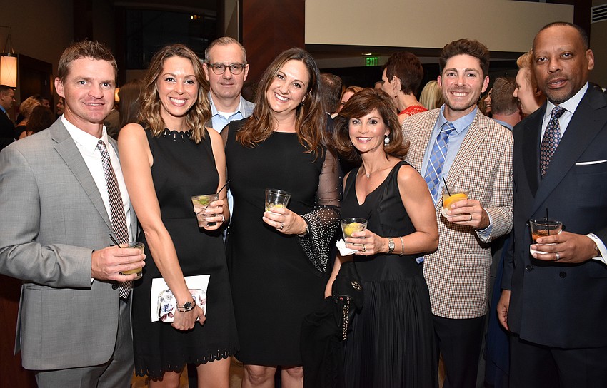 Mike and Jaimie Mask, Scott Bolendz, Ally Perez, Karen Bolendz, Rich Perez and Bill Spruill