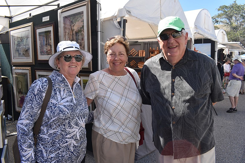 Linda Adsitt with Mary Anne Tamburro and Pete Tamburro