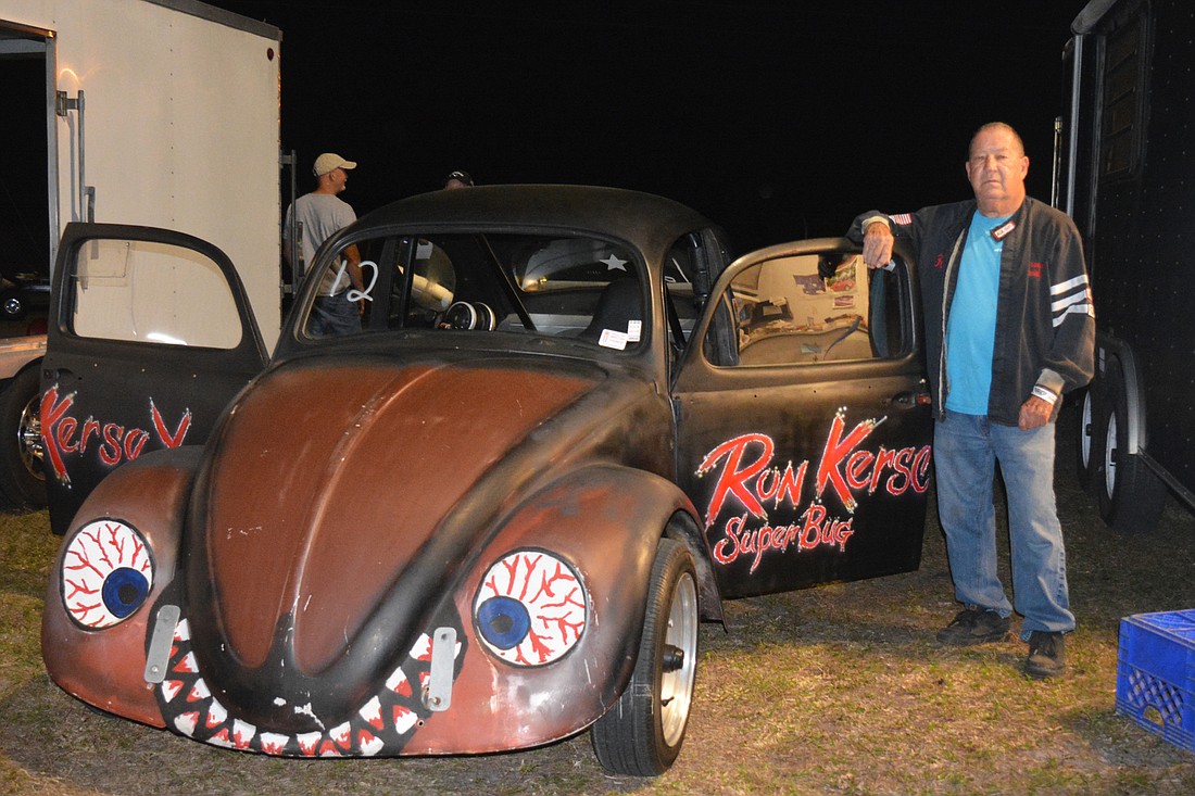 Ron Kersey and his Super Bug.