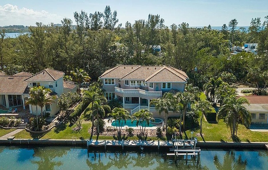 The Longboat Key Estates home at 593 Kingfisher Lane recently sold for $1.4 million. Built in 2001, it has three bedrooms, three-and-a-half baths, a pool and 3,583 square feet of living area.