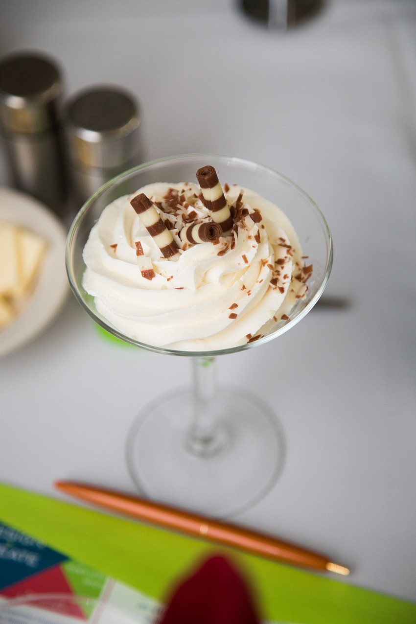 Guests enjoyed lunch and dessert at the event.