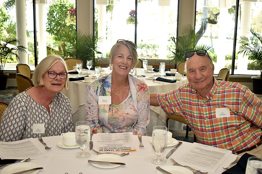 Sue Lemmen, Bonnie Willings and Lou Colombo