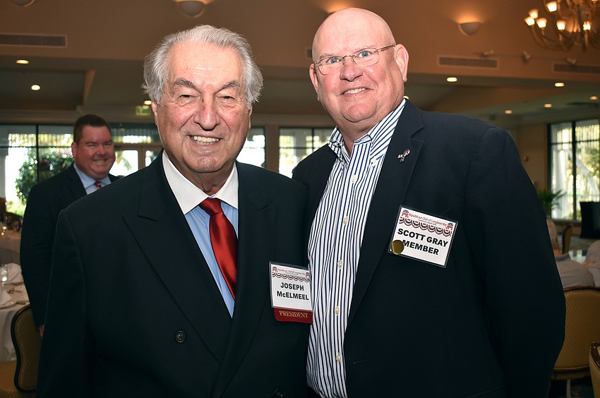 Republican Club of Longboat Key President Joe McElmeel and Scott Gray