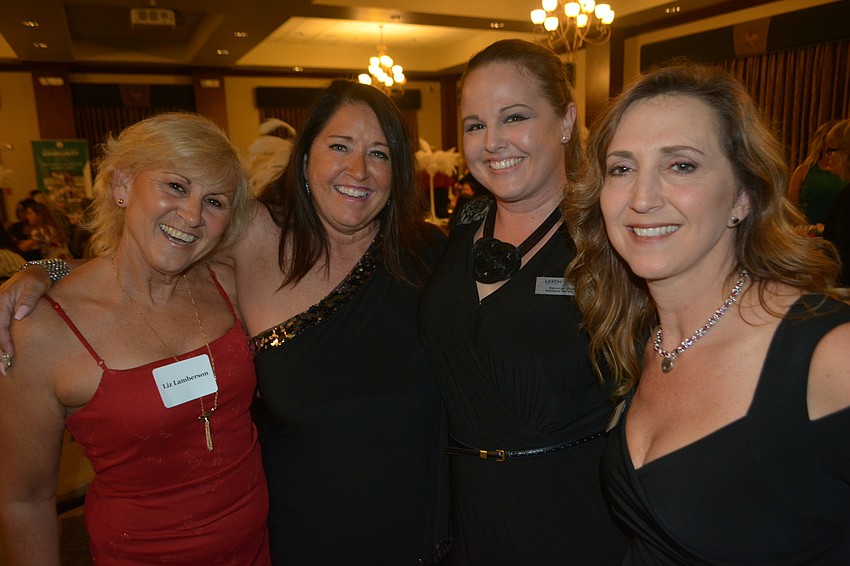 Englewood's Liz Lamberson and Victoria Van Dine mingled with Sarasota's Devon Bayliss and Michelle Bianchi.