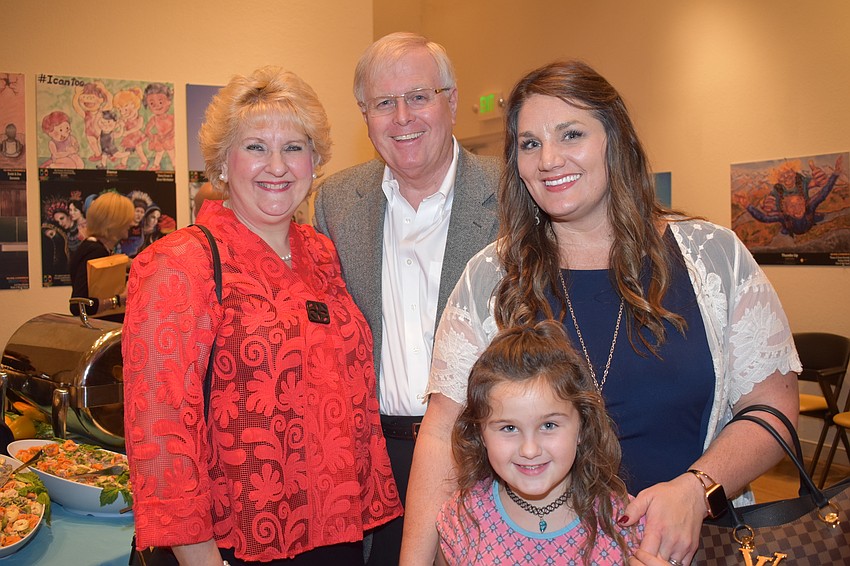 Joan Tracey, Ken Tracey, Lily Jarvis and Kristi Jarvis
