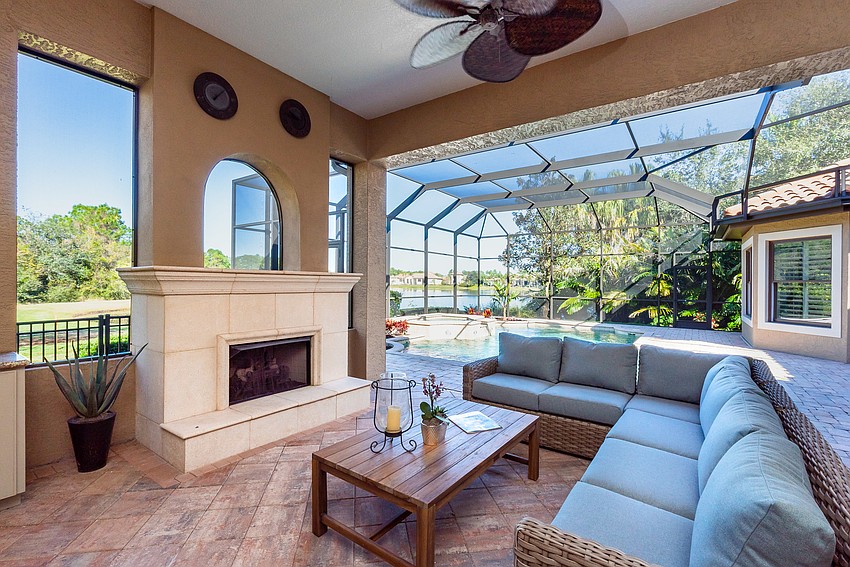 The home sits on a half-acre lot.