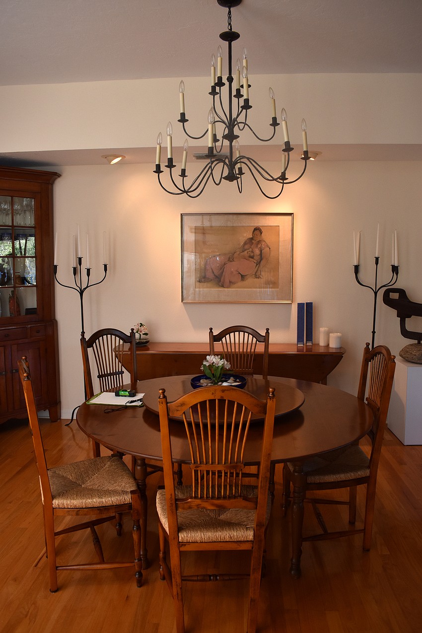 A lot of the furniture in their home has been with them since they bought their first house.