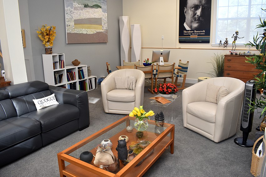 Downstairs, the Maass have another living room area that they call a “retro room.”