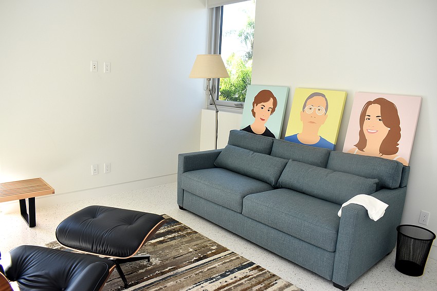 Upstairs there are multiple seating areas.