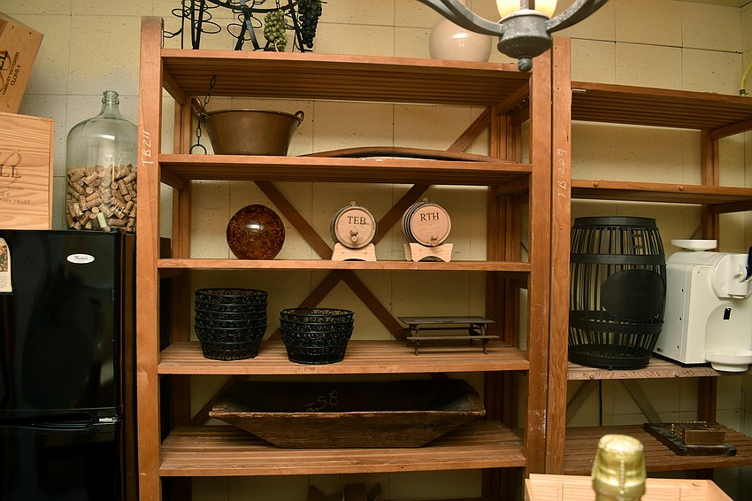 Heer and Benioni are making a wine cellar in their basement with some items from The Colony Beach and Tennis Resort.