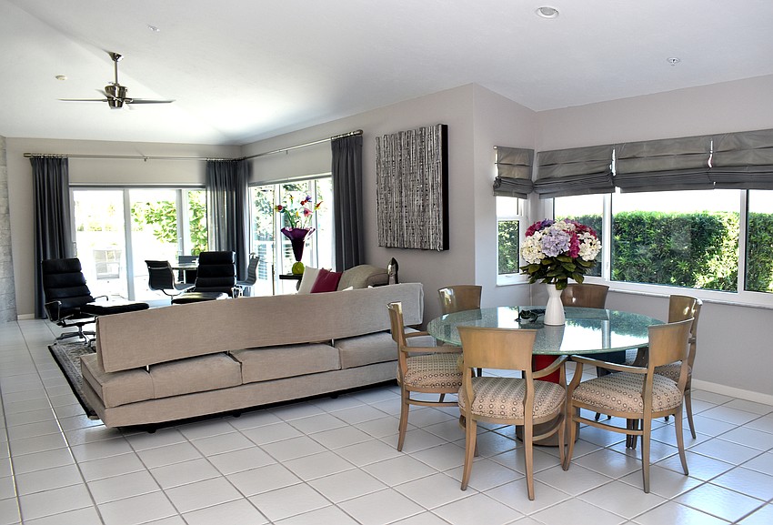 The home has an open floor plan.