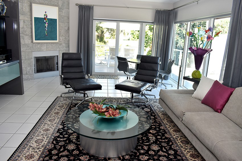 All the furniture in the home is from the previous owners.