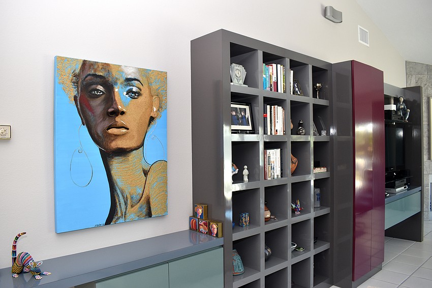 The Gorins recently got this panting at a downtown Sarasota Art Festival.