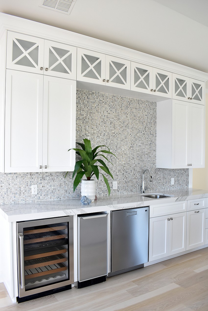 Upstairs there is a second kitchen area for guests to use.