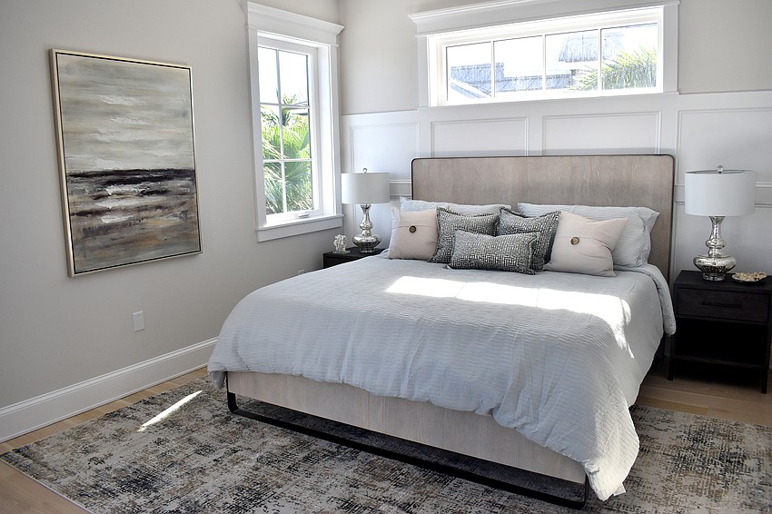 The home was furnished by Adrian Griffin Interiors.